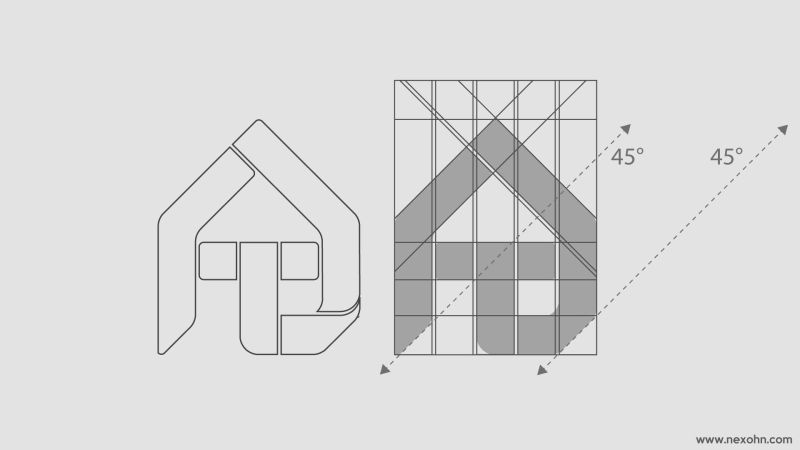 manual de marca logo logotipo constructora torres proceso reticula por nexo estudio creativo